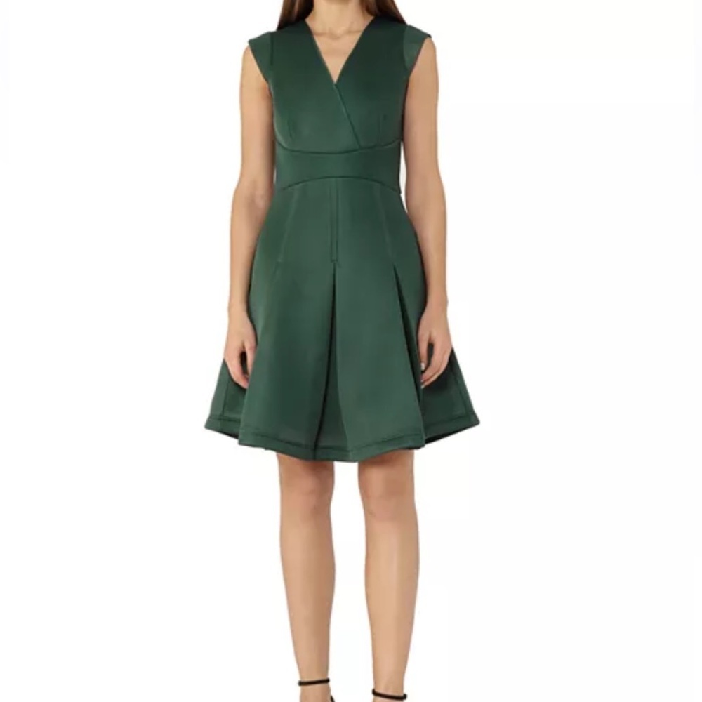REISS Fit And Flare Dress Riviera